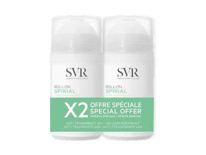 Svr Spirial Deodorante Antitraspirante 48h Roll On 2x50ml Lotto × 2