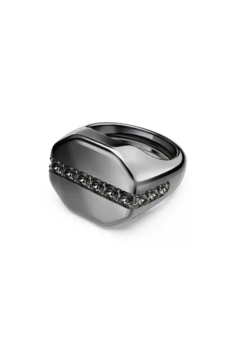 Swarovski anello con sigillo DEXTERA uomo 5732869 Grigio