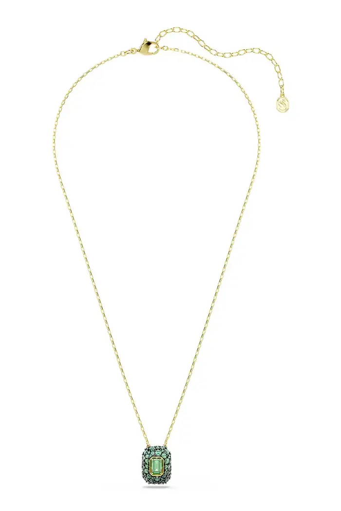 Swarovski collana per bambini placata oro zirconia SUBLIMA Verde
