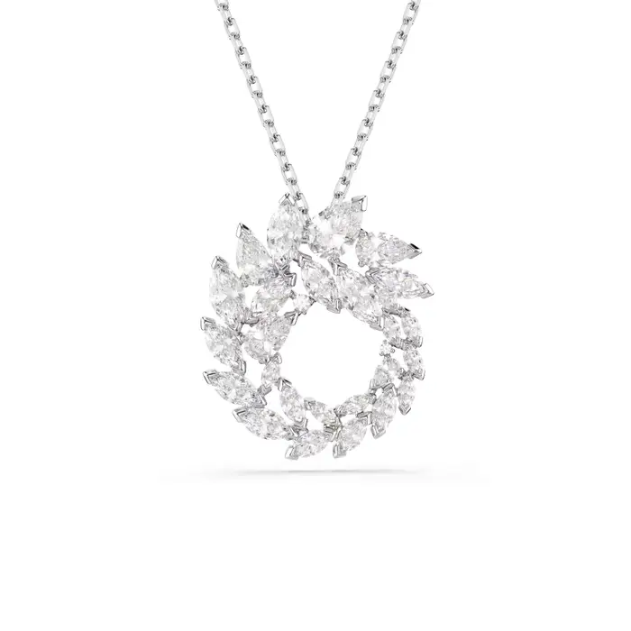 SWAROVSKI Pendente Mesmera Taglio Marquise, Bianco, Placcato Rodio