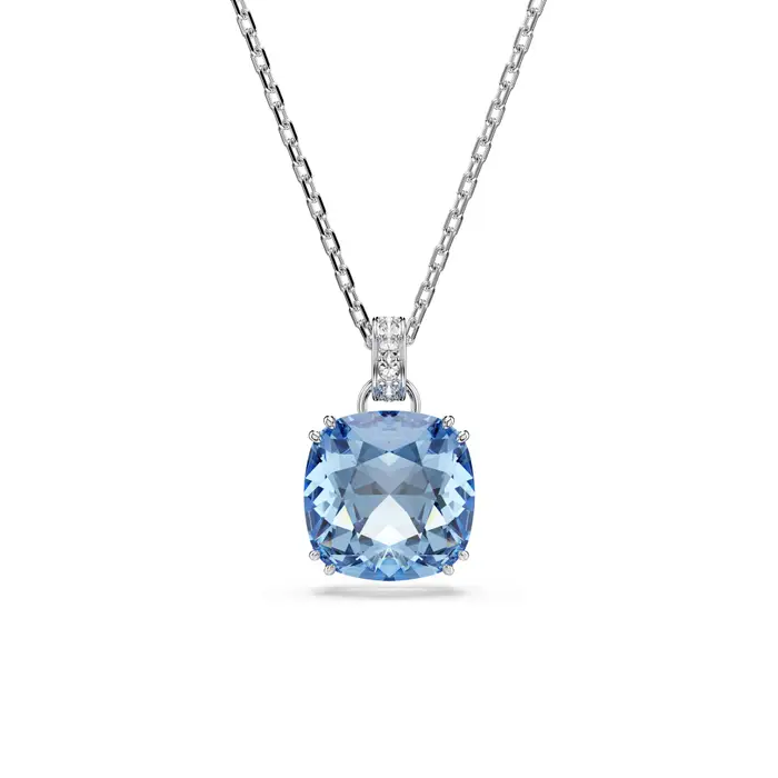 SWAROVSKI Pendente Millenia Taglio Cushion, Blu, Placcato Rodio