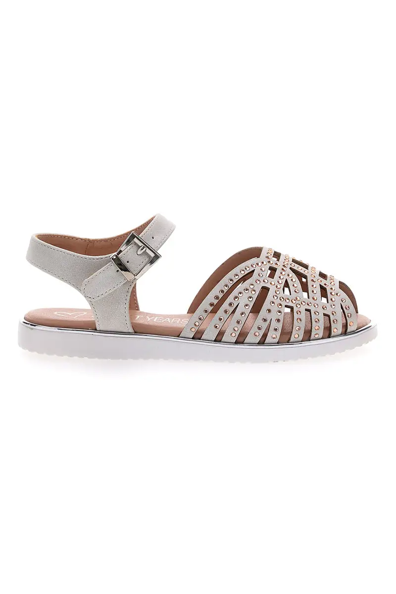 SWEET YEARS Sandali Bianchi con Brillantini 0497 [BIANCO