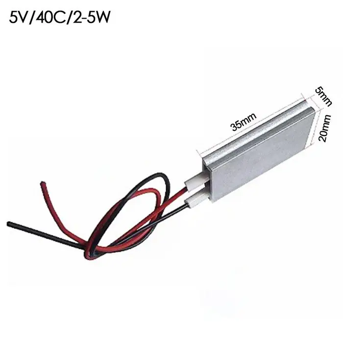 Incubatrice per pollame 5-220V Elemento riscaldante Riscaldatori PTC Celsius Riscaldatori Arricciacapelli Accessori per asciugacapelli 5V/40C/2-5W