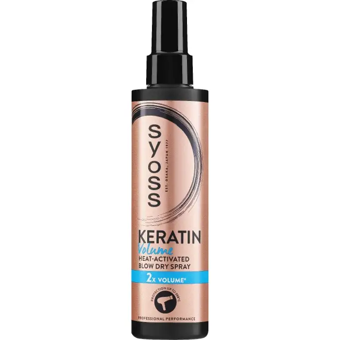Syoss Keratin Volume spray termoprotettore per capelli per aumentare il volume 200 ml