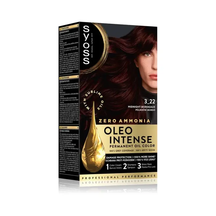 Syoss Oleo Intense 3-22 Midnight Bordeaux - Colore Capelli