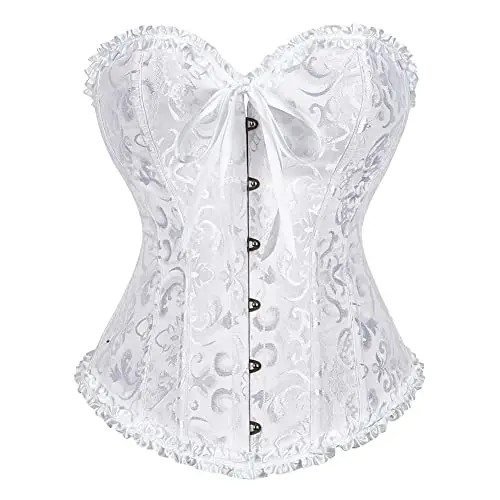 SZIVYSHI Moda Da donna Pizzo Su nuziale Tesoro Corsetto Bustino Superiore