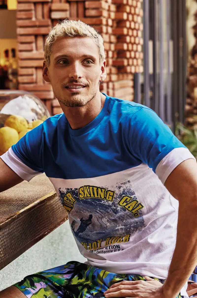 David Man T-SHIRT CALIFORNIA | Colore: Multi