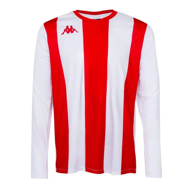 t-shirt da bambino in poliestere grigio da calcio | Kappa