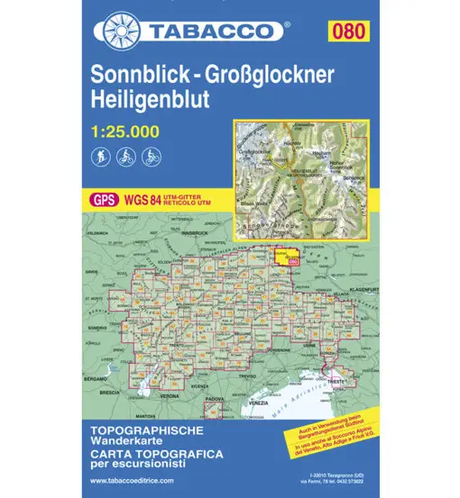 Tabacco Carta N 80 - Sonnblick - Großglockner Heiligenblut - 1 25 000