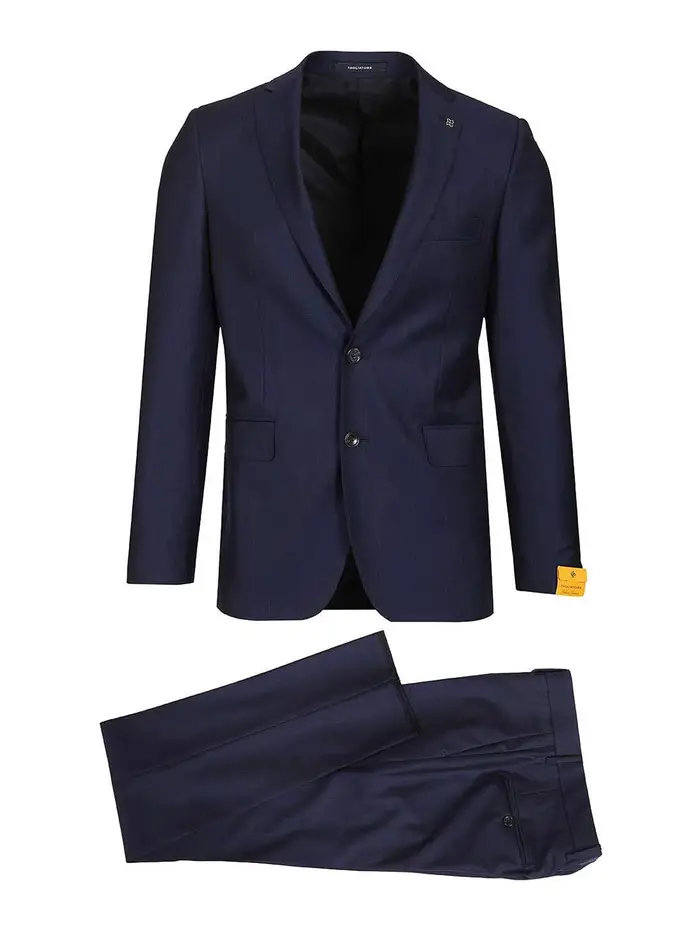 Tagliatore Blue Pinstripe Suit Blu
