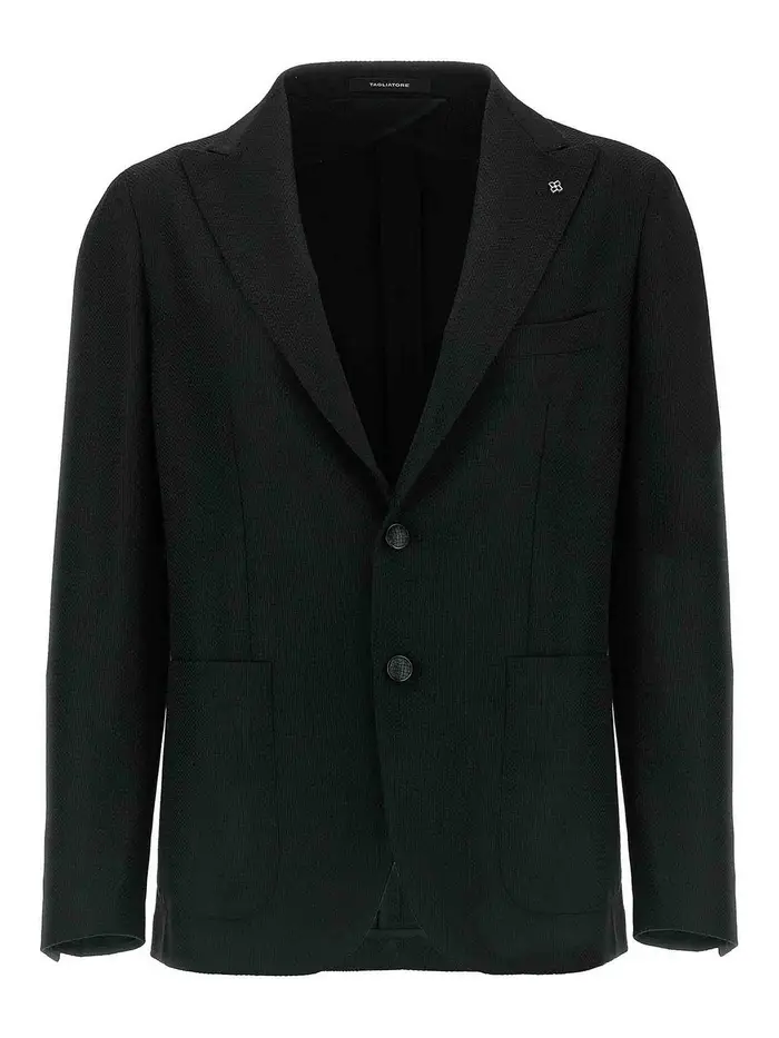 Tagliatore Micro Squares Blazer Nero