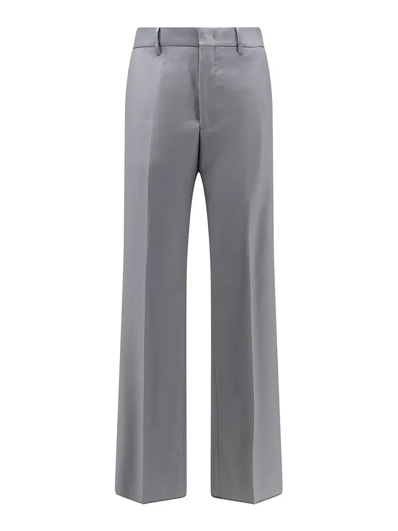 Tagliatore Pantaloni In Lana Vergine Grigio Chiaro