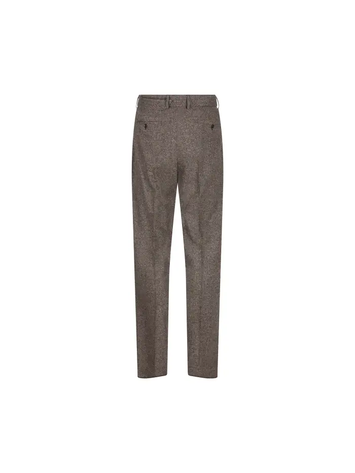 Pantaloni realizzati in misto lana vergine MARRONE
