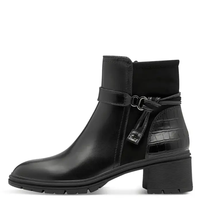 tamaris Stivaletti con tacco da donna 1-25823-45 Noir