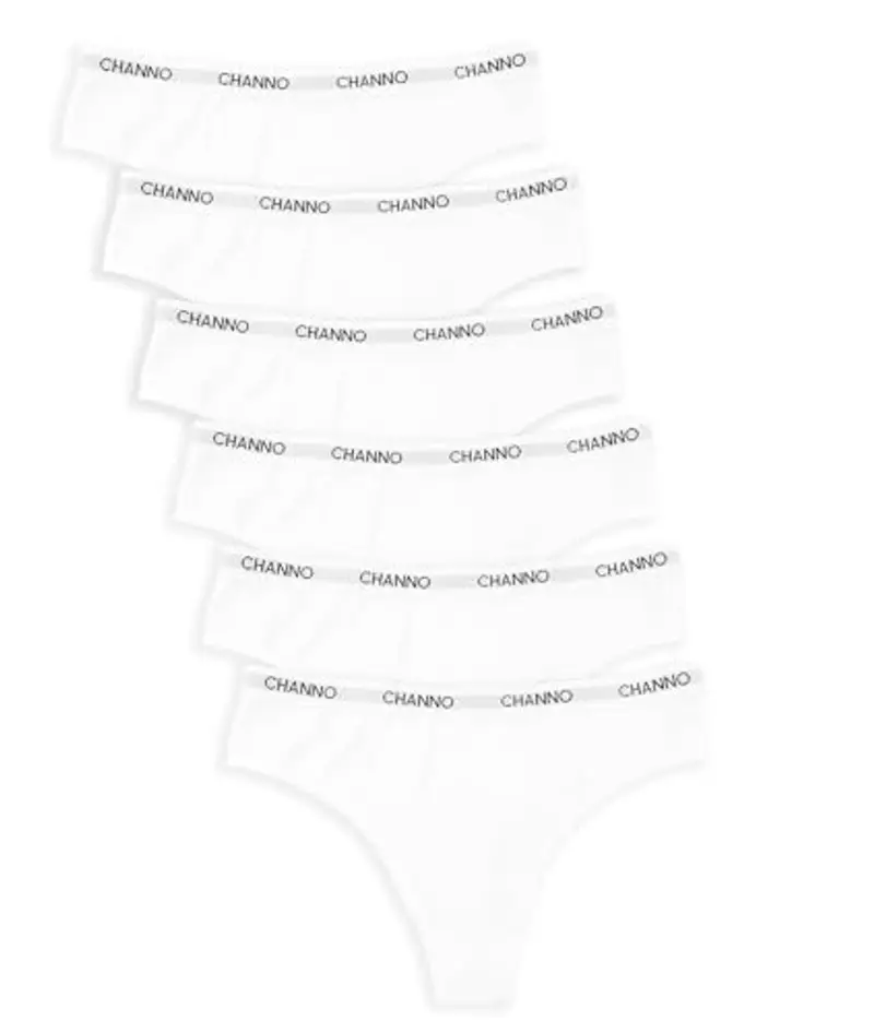 Channo Tanga in Cotone Liscio con Finitura Sottile Che Non segna. Comodi, Morbidi ed Elastici. Progettati in Spagna - Confezione da 12,