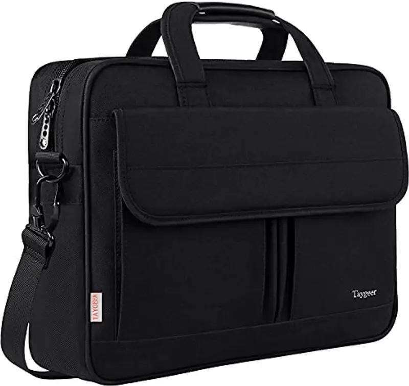 Taygeer Borsa PC 17 Pollici, Grande Borsa per Computer Portatile, Impermeabile Borsa Lavoro Donna Uomo con Tracolla, Borsa Porta PC