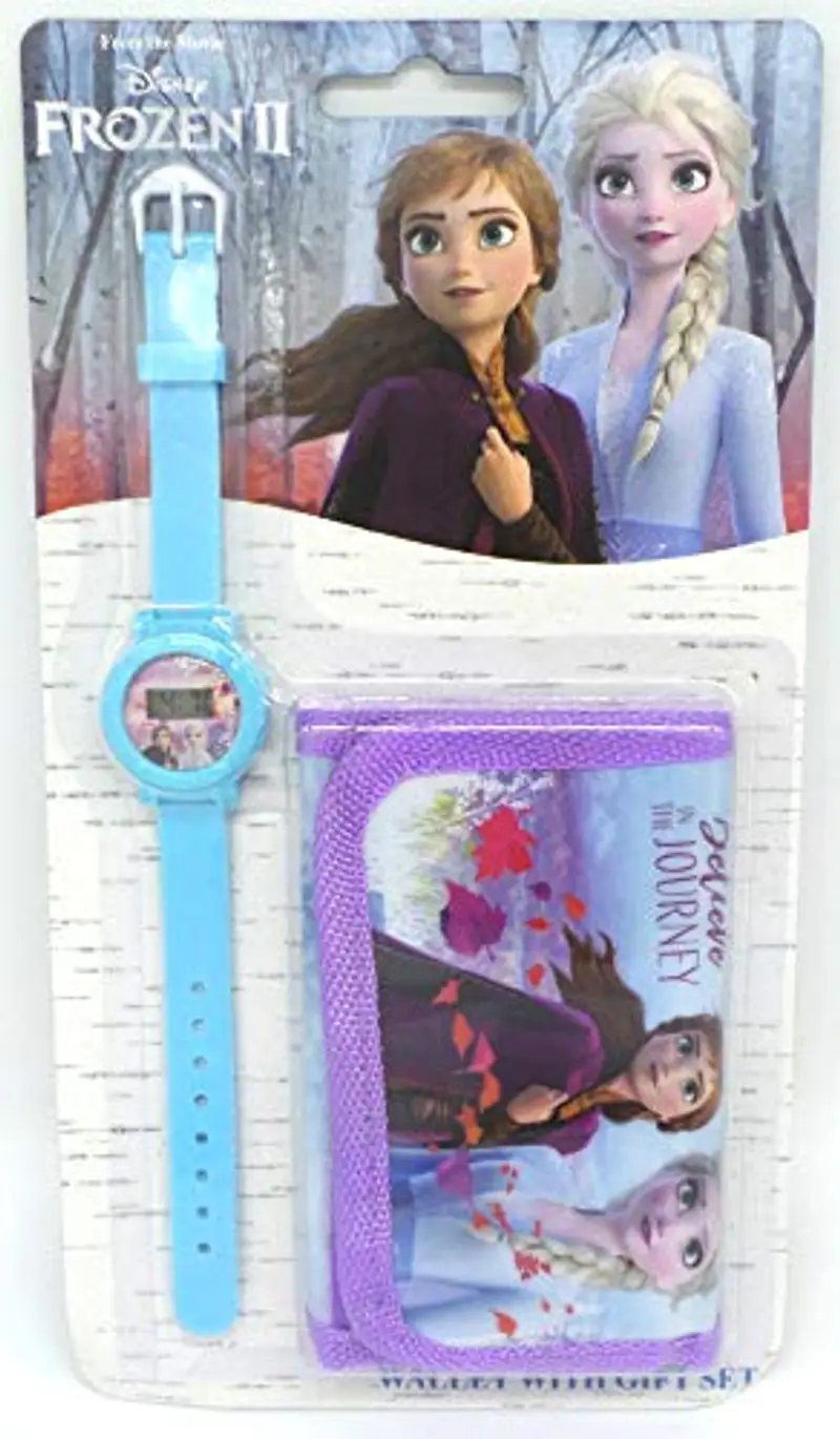 TLD TDL Disney Frozen Set Regalo Orologio + Portafoglio - Licenza Ufficiale -Watch & Wallet