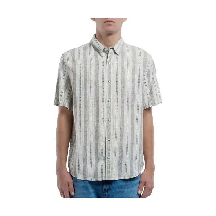Teddy smith Camicia a maniche corte Pietro Stripe Bianco