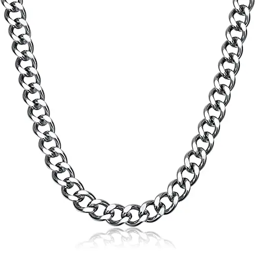 Teegxddy Collana A Catena Cubana Per Uomo E Donna 1.6-6 Mm-gioielli Di Moda In Acciaio Inossidabile Acciaio/placcato In