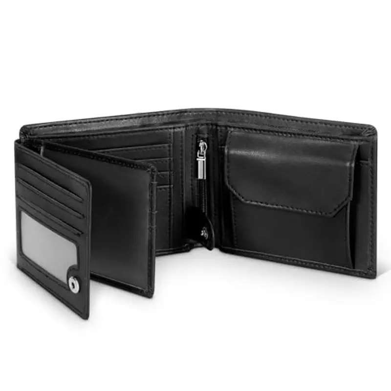 TEEHON Porta carte di credito Uomo Nero 802027