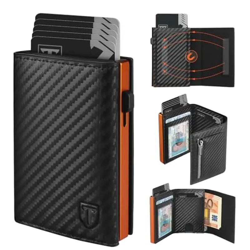 TEEHON Portamonete Uomo Arancione 801904