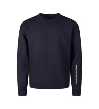 Ten c per uomo 26CTCUF03010 Maglione in pile blu navy, Casual, Cotone