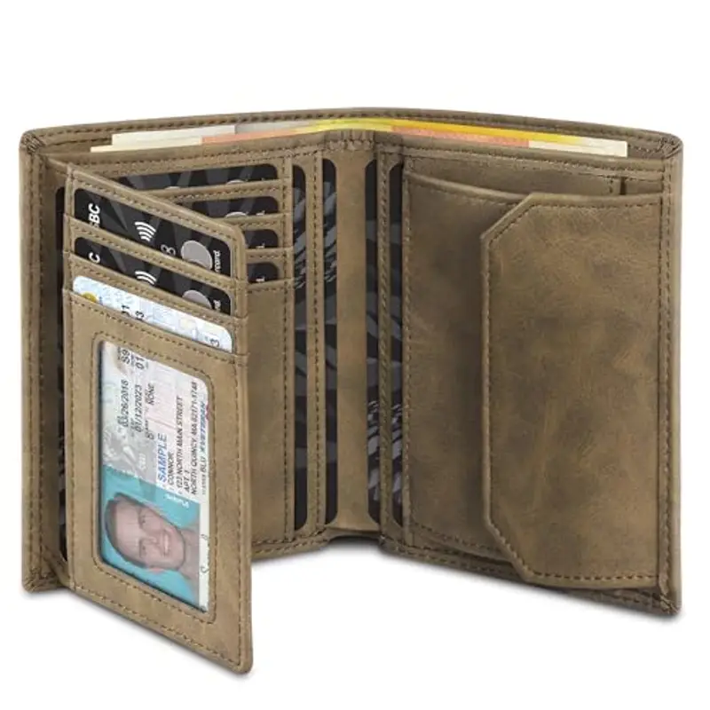 TENBST Portamonete Uomo Marrone 788951