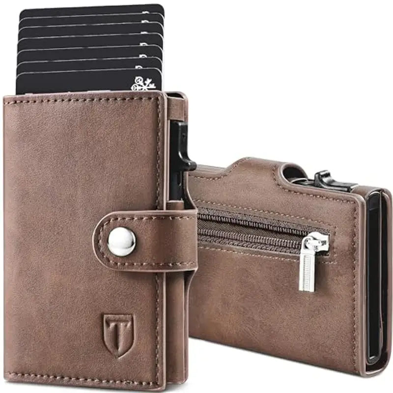 TENBST Portamonete Uomo Marrone 943210