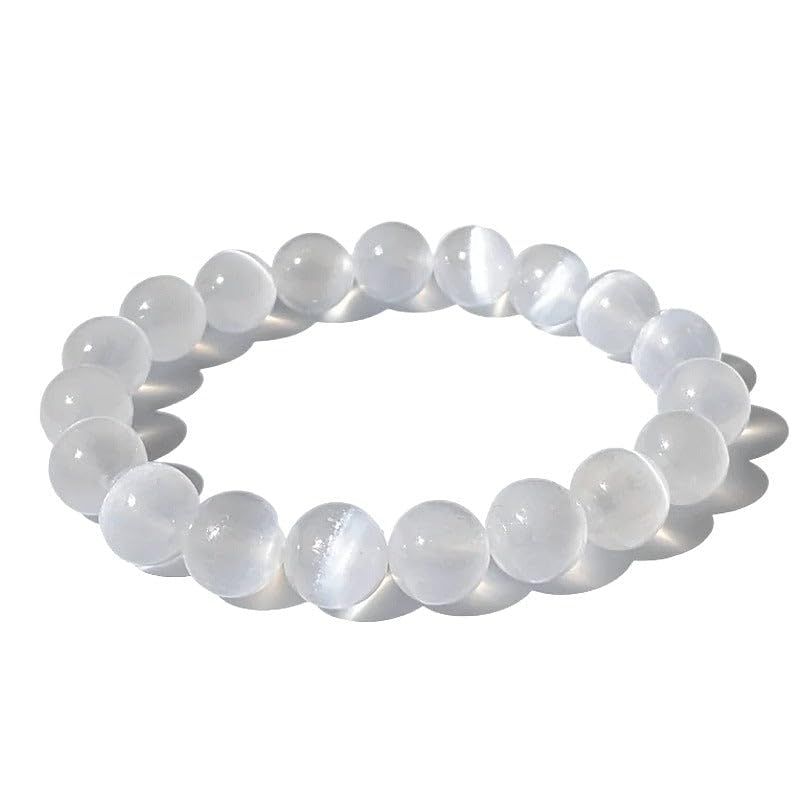 TENET Bracciale Pietra Naturale Selenite 6mm