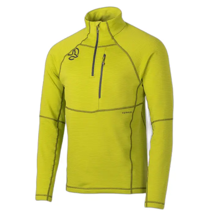 Ternua Maglione girocollo con zip 1/2 Momhill Vert