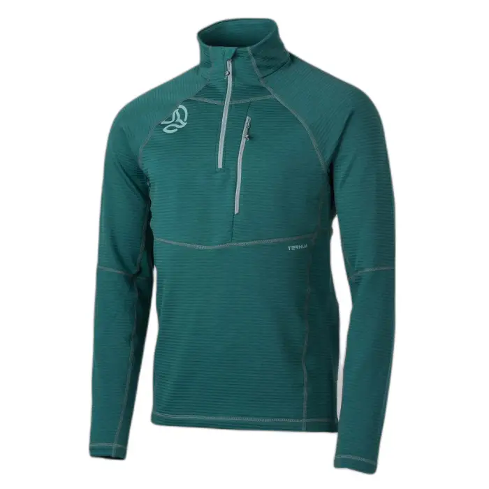 Ternua Maglione girocollo con zip 1/2 Momhill Vert