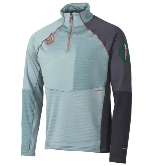 Ternua Ragger 1/2 Zip - felpa in pile - uomo Light Blue