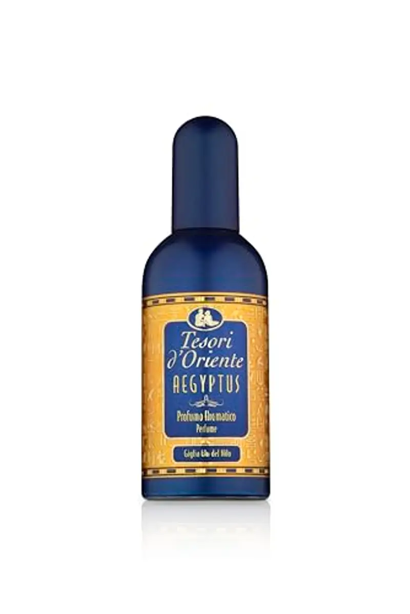 Tesori d'Oriente Profumo Aromatico Aegyptus, dalla Fragranza Floreale e Legnosa, Note di Bergamotto, Ylang Ylang, Iris e Gelsomino, 100ml