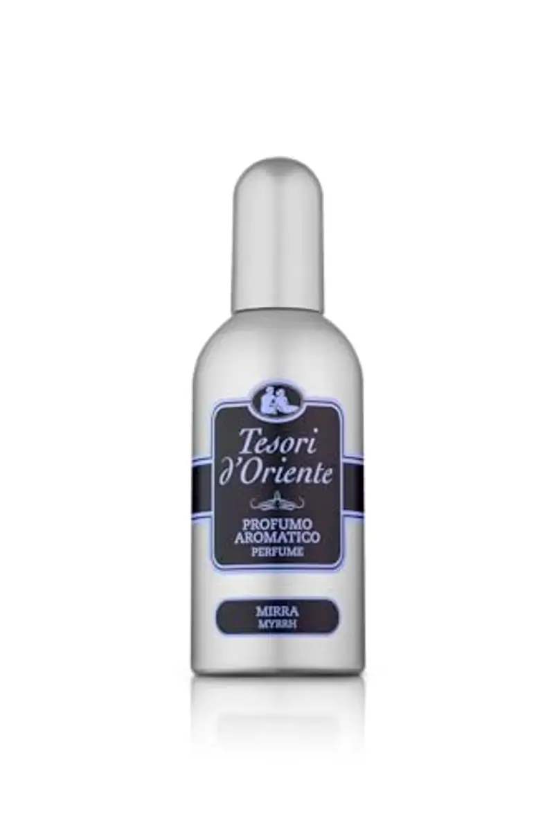 Tesori d'Oriente Profumo Aromatico Mirra, dalla Fragranza Esotica, Note di Bergamotto, Ambra e Vaniglia, 100ml
