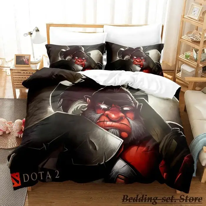Gioco Dota 2 Set di biancheria da letto singolo doppio completo queen king di letto per adulti e bambini Set copripiumino Anime parure de lit Letto AU King 240x210cm