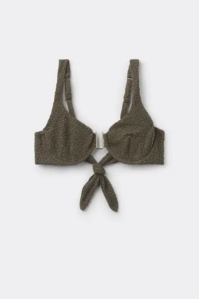 Tezenis Bikini Balconcino Crinkle Dune Donna Verde