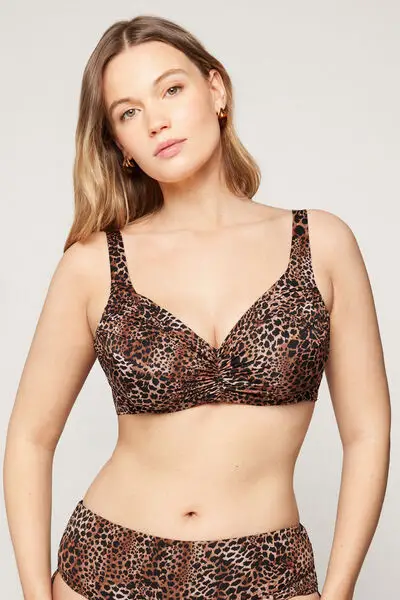 Bikini Balconcino Leggermente Imbottito Savage Sun Donna Marrone miniatura 4