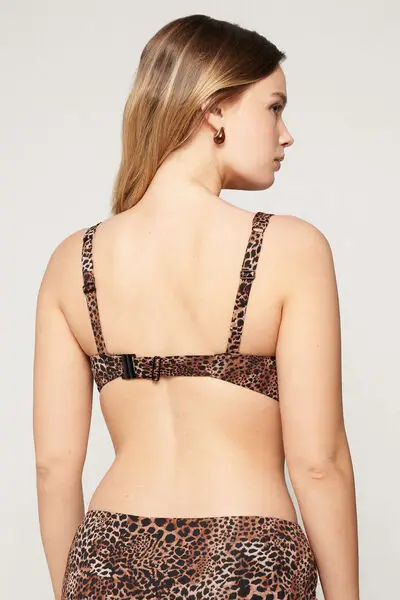 Bikini Balconcino Leggermente Imbottito Savage Sun Donna Marrone miniatura 5