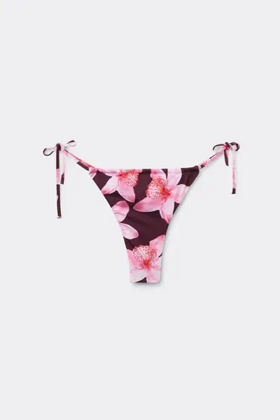 Bikini Brasiliano Laccetti Hibiscool Donna Rosa