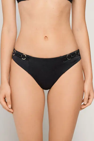 Bikini Brasiliano Royal Essence Donna Nero miniatura 4