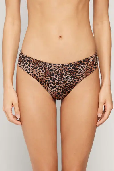 Bikini Brasiliano Sgambato Stondato Savage Sun Donna Marrone miniatura 4