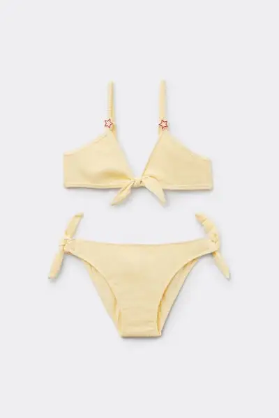 Tezenis Bikini Brassiere con Slip Bimba Bambina Giallo