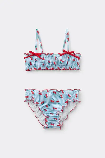 Tezenis Bikini Fascia Bimba Cherry Glam Bambina Stampa