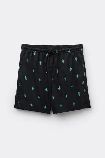 Tezenis Costume Boxer Stampato Uomo Nero