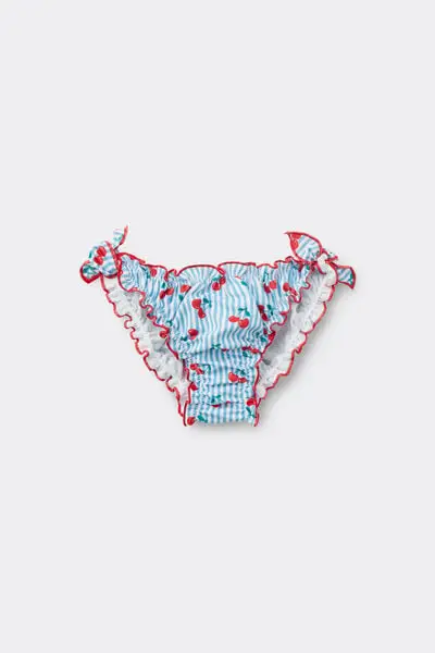 Tezenis Costume Slip Cuffietta Bimba con Laccetti Bambina Stampa