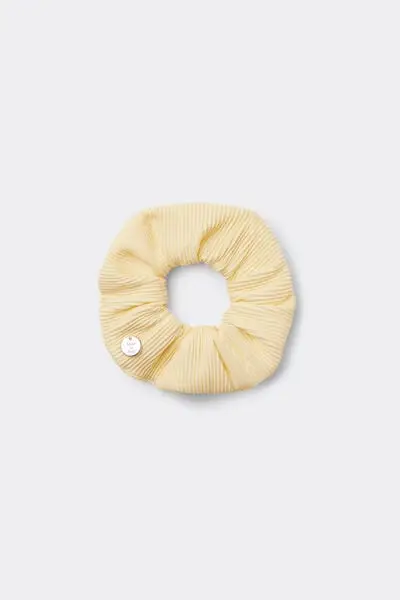 Elastico Capelli Scrunchie Fantasia Donna Giallo