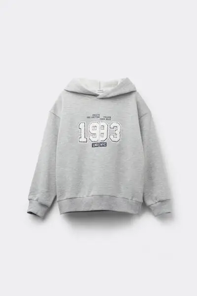 Tezenis Felpa Pesante Bimbo con Cappuccio e Stampa Bambino