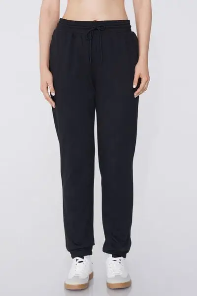 Tezenis Jogger con Tasche a Filetto e Coulisse Donna Nero