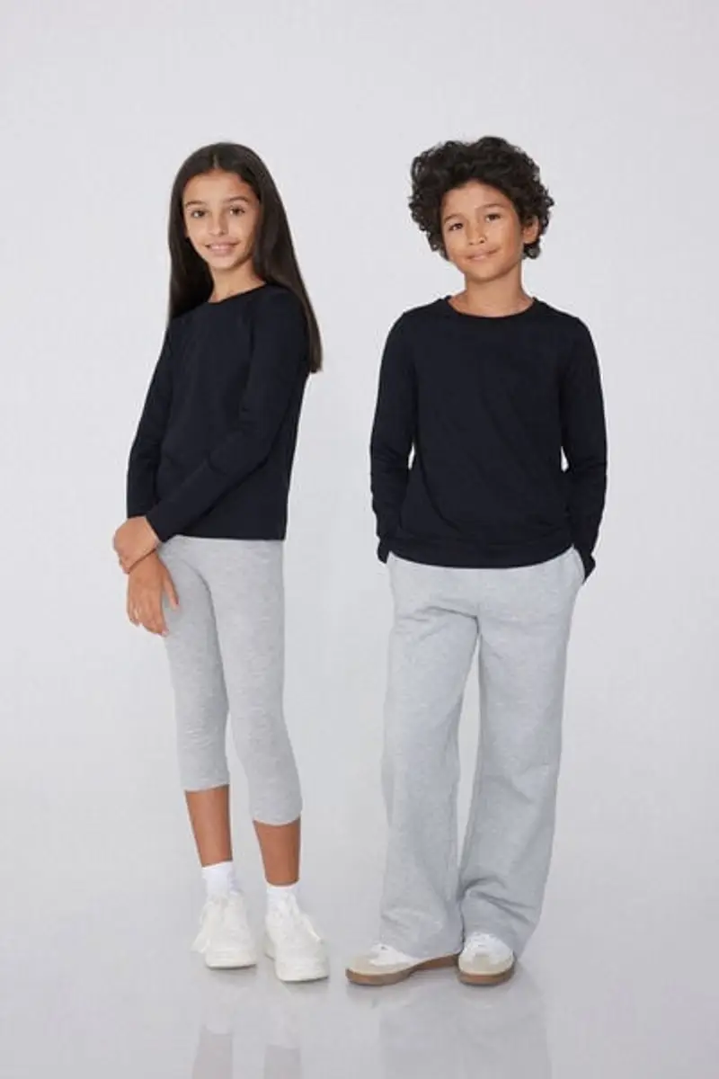 Tezenis Maglia Cotone Manica Lunga Bambini Unisex Unisex Nero