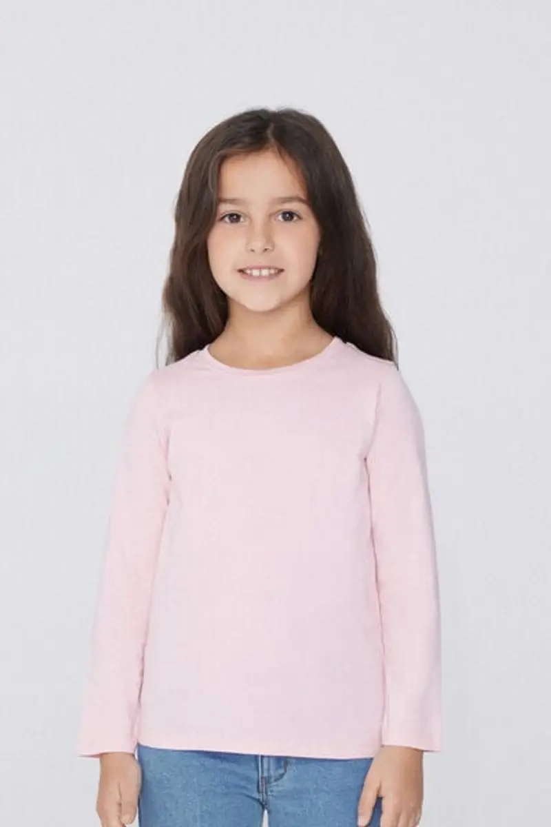 Tezenis Maglia Cotone Manica Lunga Bambini Unisex Unisex Rosa